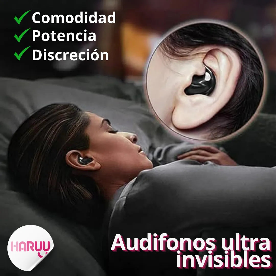 Auriculares Invisibles con Diseño Ergonómico para Uso Prolongado