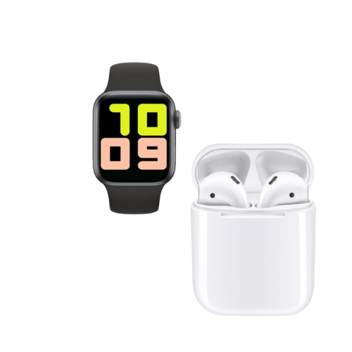 !Combo¡ Reloj Inteligente T 500 Smart Watch + Audífonos.
