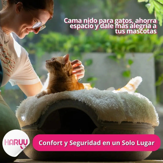 Cama  Nido Para Gatos 🐾 Un Refugio de Sueños para tu Mascota – Confort y Seguridad en un Solo Lugar! 🐾