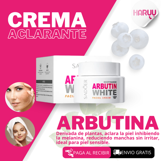 Crema Aclaradora con Alfa Arbutina: Despídete de las Manchas y Recupera la Luminosidad de tu Piel