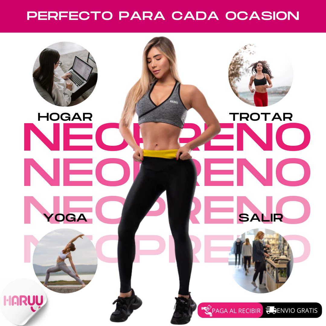 LEGGIN-FAJA NEOPRENO: Moldea tu Cuerpo y Aumenta la Quema de Calorías con Efecto Sauna