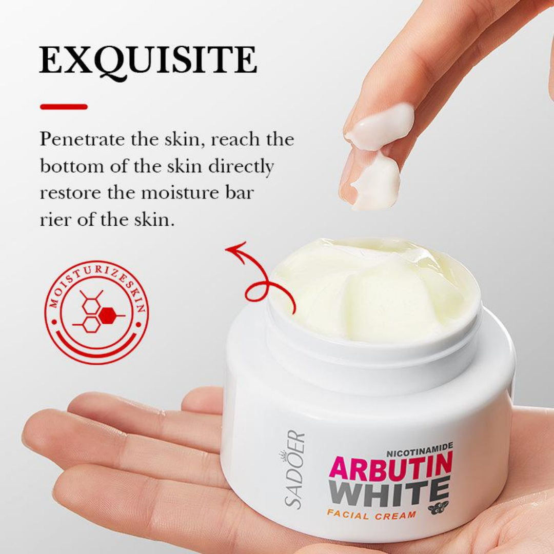 Crema Aclaradora con Alfa Arbutina: Despídete de las Manchas y Recupera la Luminosidad de tu Piel